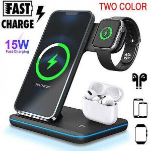 M&M SHOP Phone accessories 3in1 Wireless Fast Charger